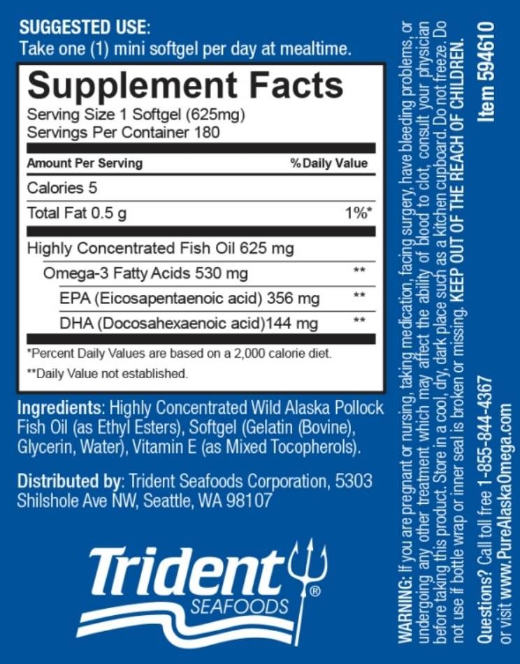 Pure Alaska Omega Wild Salmon Oil 1,000 mg. (210 Softgels)