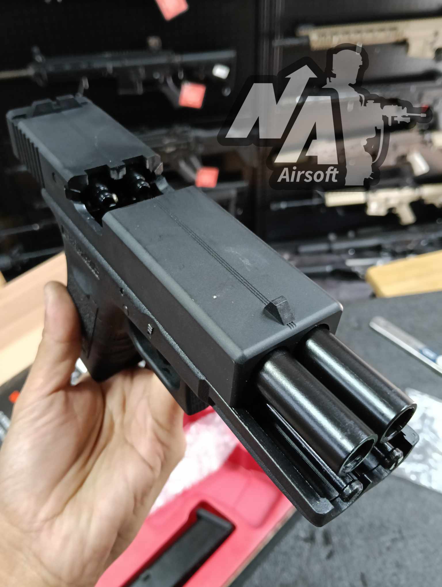 WE Glock17 gen3 Double Barrel !!! (มือสอง)