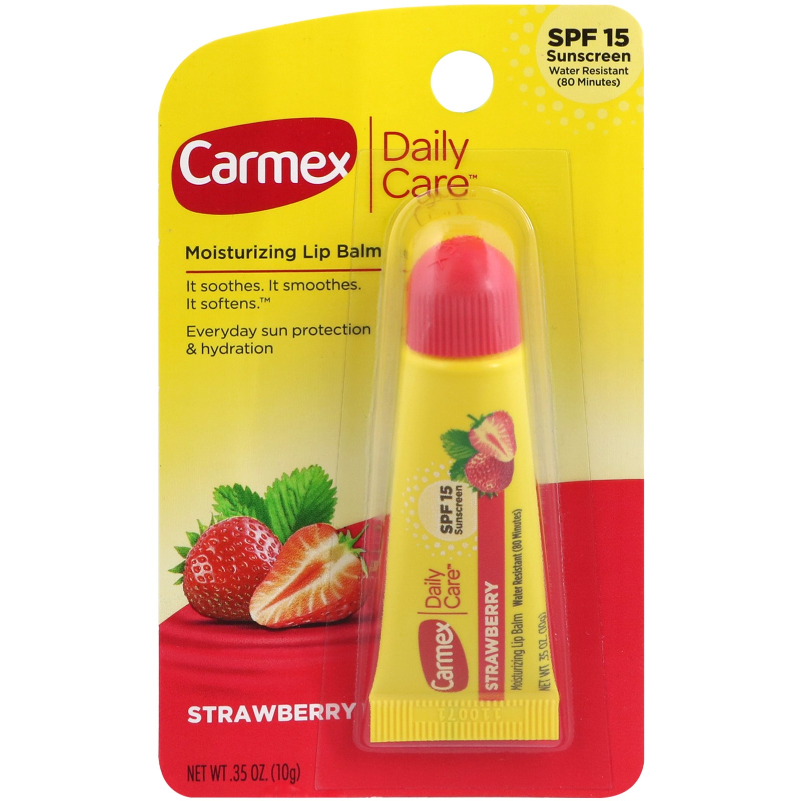 Carmex Moisturizing Lip Balm SPF15 #Strawberry 10 g.