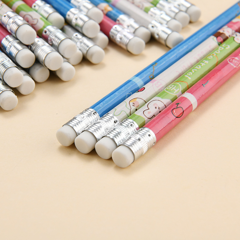 ✏️ดินสอไม้ HB✏️ด้ามลายการ์ตูน✔️ พร้อมส่งในไทย เครื่องเขียน ดินสอเขียนหนังสือ ไส้เข้ม ไม่หักง่าย