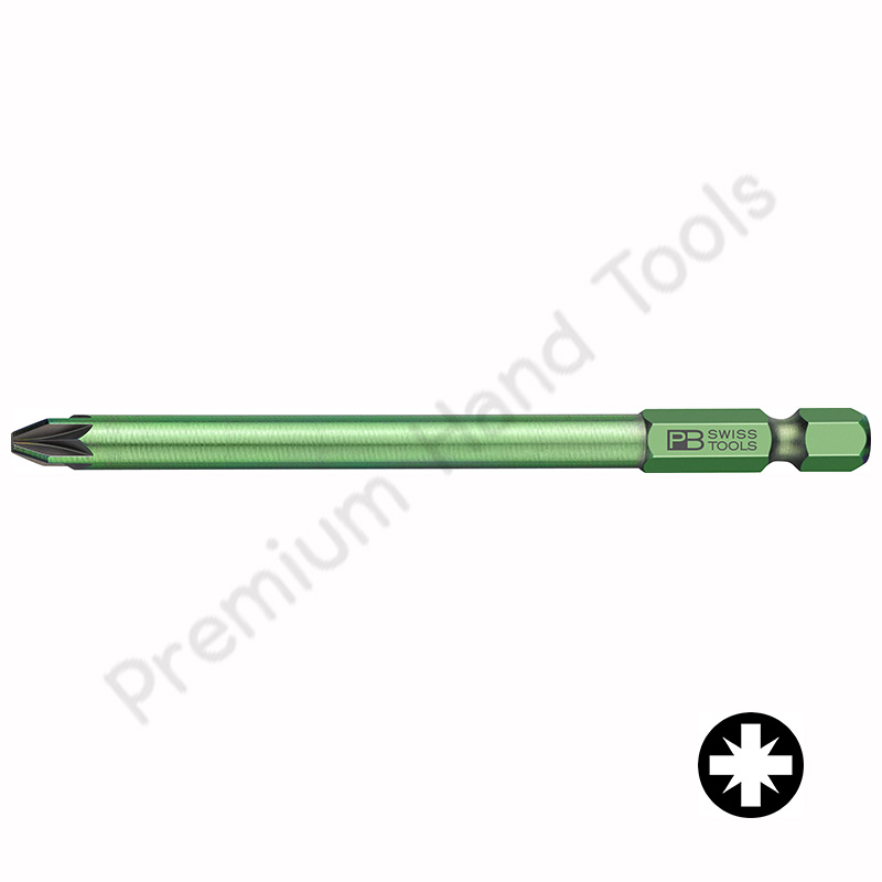 ดอกไขควงลม PB Swiss Tools รุ่น PB E6L.192 ปาก PZ ยาว 95 มม.