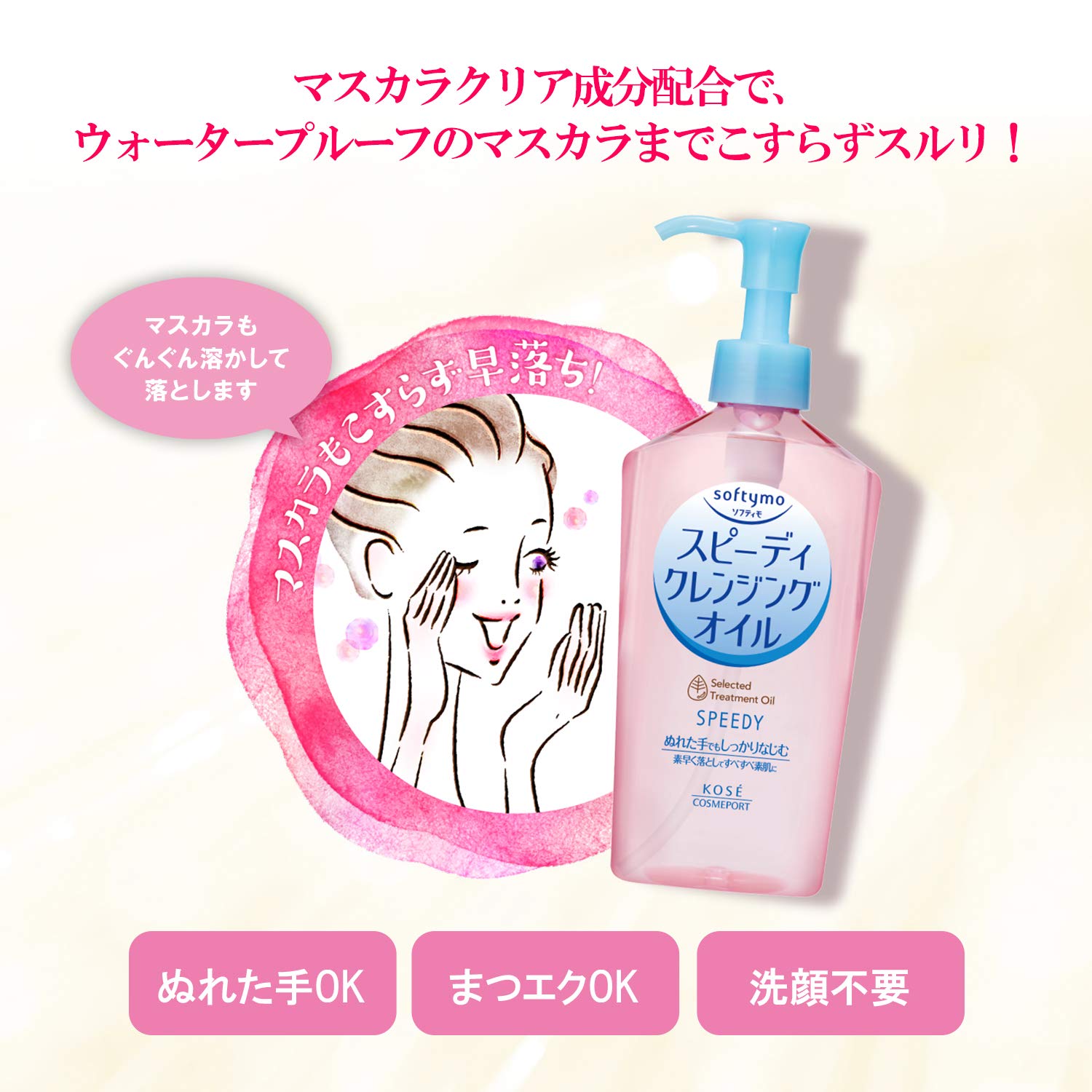 Kose Softymo Speedy Cleansing Oil 230 ml.