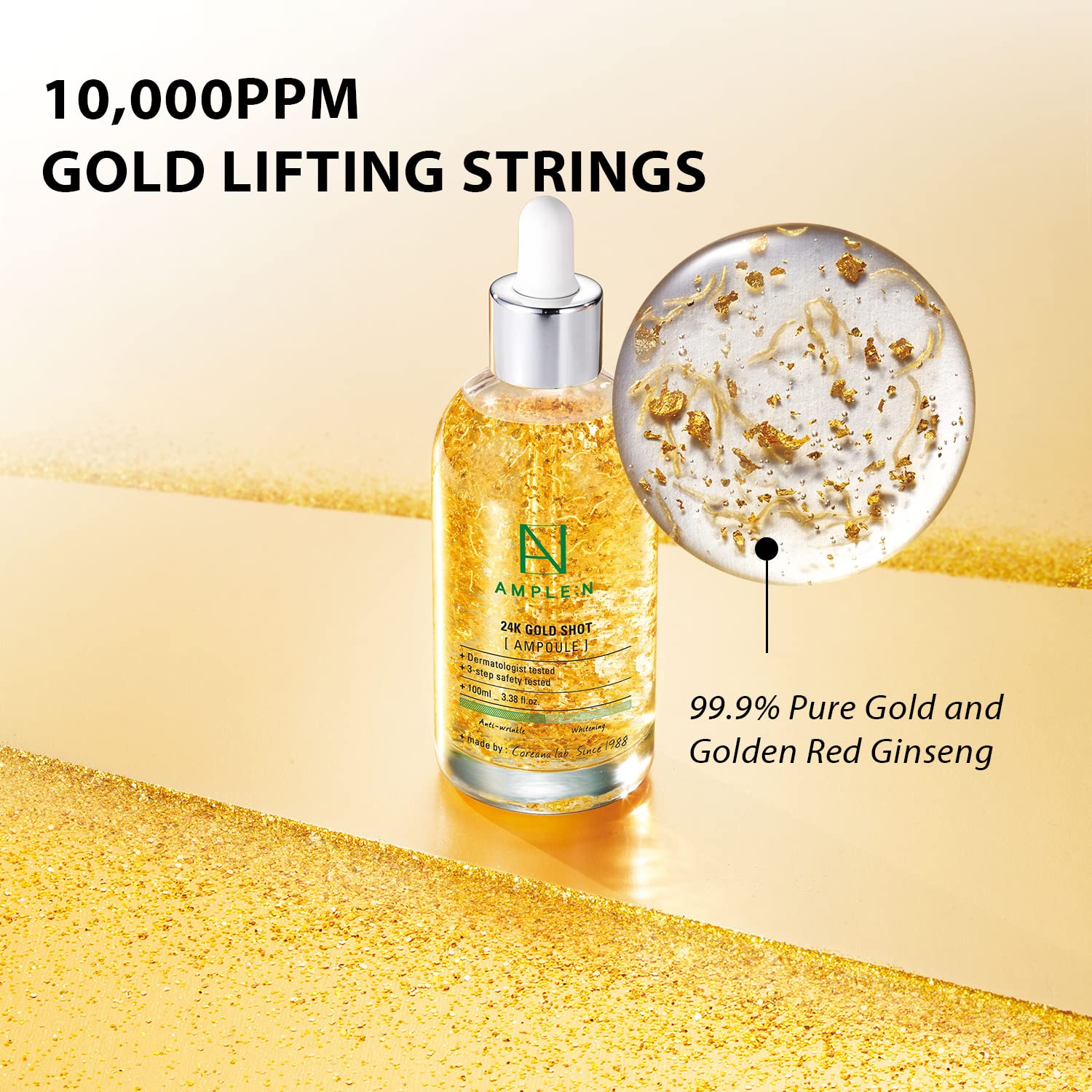 AMPLEN : N 24K Gold Shot Ampoule 100 ml.