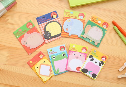 โพสอิทสัตว์น่ารัก ชิ้นละ 2 บาท [ สุ่มลาย ] Ohwowshop