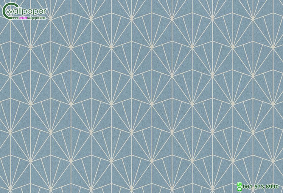 วอลเปเปอร์ลายโมเดิร์นกราฟฟิค เส้นสีขาวพื้นหลังสีฟ้า