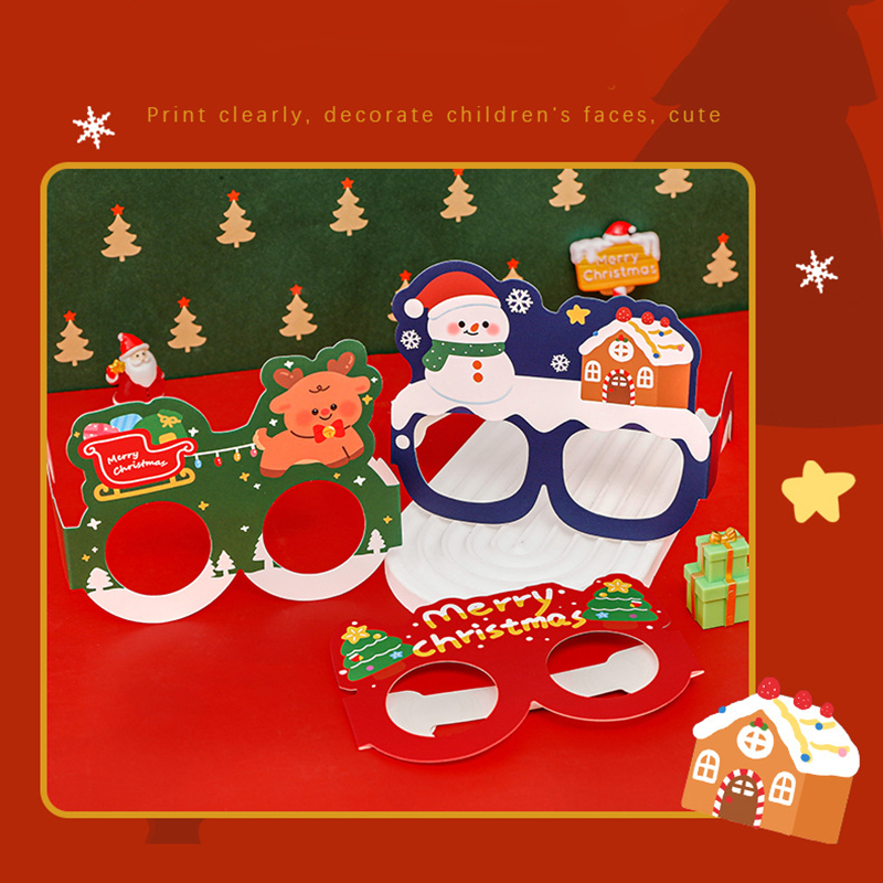 🎄⭐แว่นตากระดาษคริสต์มาส🥽🎄Merry Christmas📌เลือกลายได้ ราคาะ 6 บาท✔️พร้อมส่ง Ohwowshop ปาร์ตี้ ซานตาคลอสคริสต์มาส