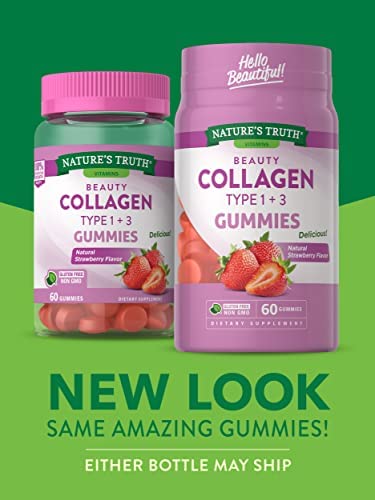 Nature's Truth Beauty Collagen Type 1+3 Gummies 60 Gummies