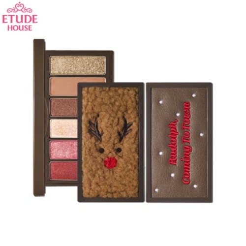 Etude House Rudolph Coming To Town Play Color Eyes Mini #01 The Red-Nosed Reindeer