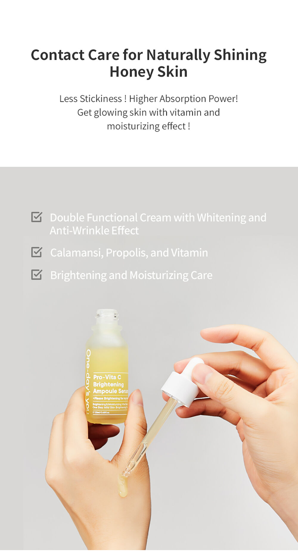 One-day's you Pro-Vita C Beightening Ampoule Serum 30 ml.