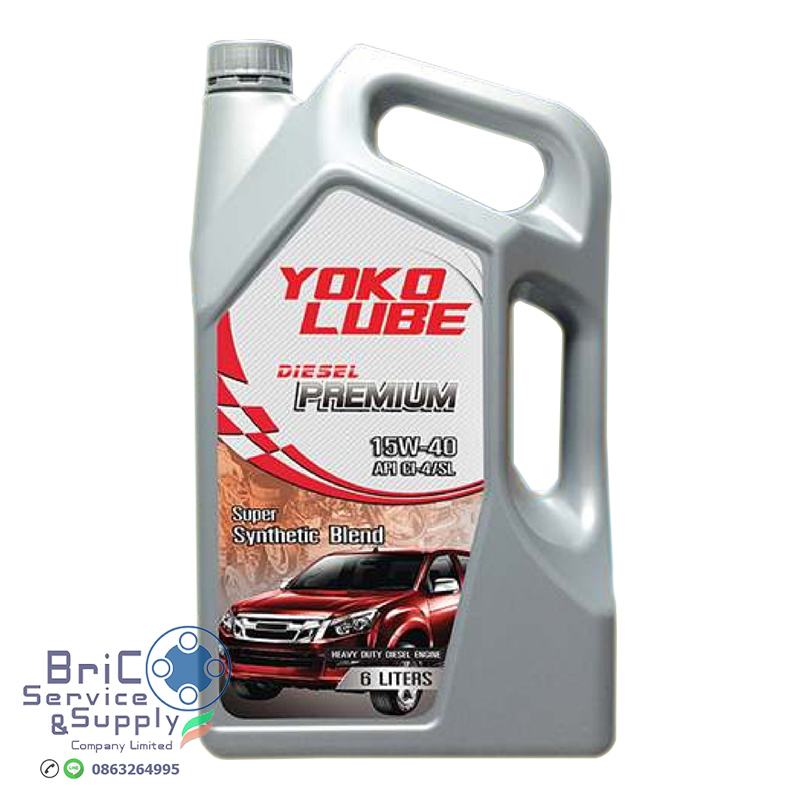 YOKOLUBE Diesel Prermium 15w-40 ขนาด 6 ลิตร