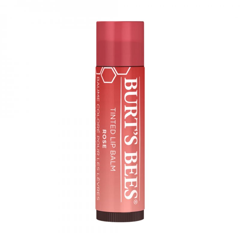 Burts Bees Natural Tinted Lip Balm 4.25 g. #Rose Set 1+1