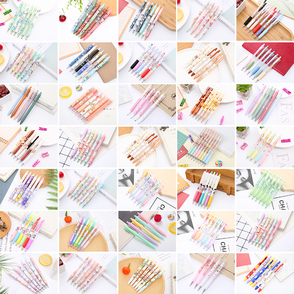 🌈ปากกากดเจลดำ ลายการ์ตูน แฟนซี📌สุ่มลายตามแบบสินค้า ⚫ไส้สีดำ0.5✔️พร้อมส่งในไทย ปากกากด ปากกาลายการ์ตูน