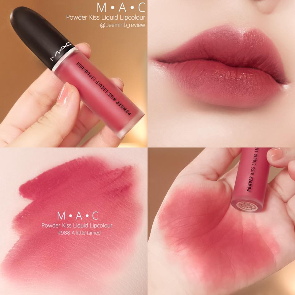 M.A.C Powder Kiss Liquid Lipcolour 5 ml. #A Little Tamed