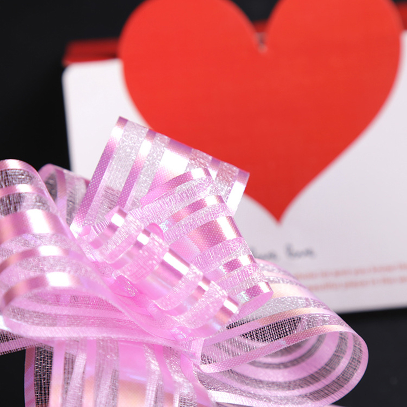 🎁โบว์รูด ริบบิ้นรูด🎀Large size🎉(เงาพิเศษ) 50mm📌สินค้าเลือกสี✔️พร้อมส่งในไทย โบว์ติดของขวัญ DIY