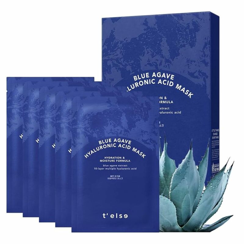 T'else Blue Agave Hyaluronic Acid Mask 25 ml. 1 กล่อง 5 แผ่น
