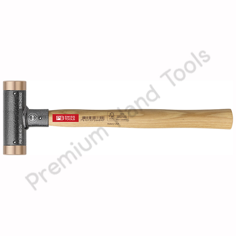 ค้อนทองแดง PB Swiss Tools รุ่น PB 306 CU ด้ามไม้ ไร้แรงสะท้อน