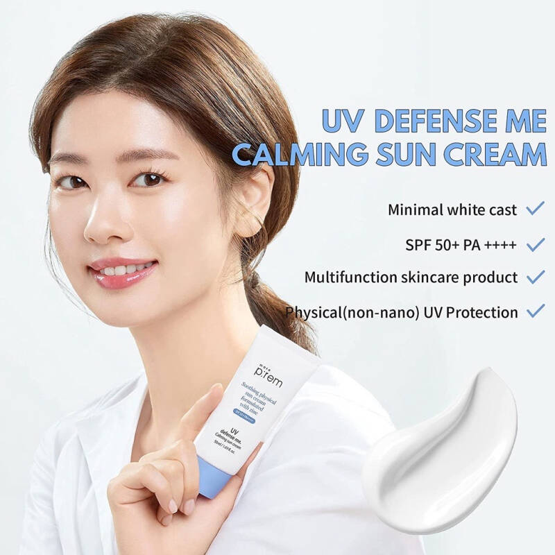 MAKEP:REM UV Defense Me Calming Sun Cream SPF50 PA++++ 50 ml.