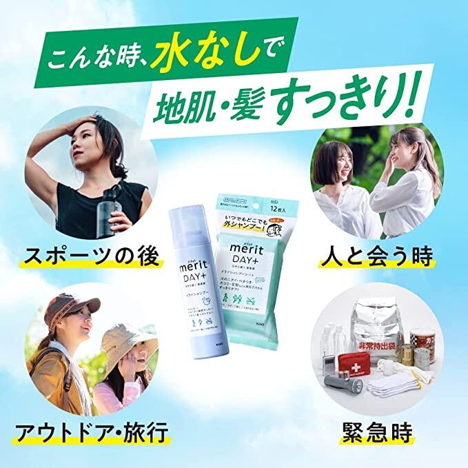 Kao Merit Day + Dry Shampoo Spray 130 g.