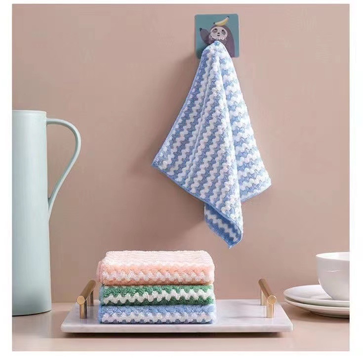 ผ้าเช็ดโต๊ะ ผ้าเช็ดจาน ผ้าทำความสะอาด เนื้อผ้าซับน้ำดี 📌เลือกสี ✔️พร้อมส่ง Ohwowshop ผ้าอเนกประสงค์ ผ้าขี้ริ้ว