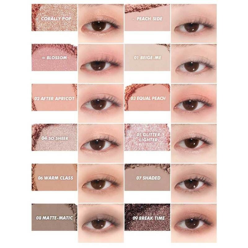 COLORGRAM Pin Point Eyeshadow Palette 9.9 g. #01 Peach + Coral