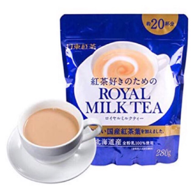 Nitto Kocha Instant Royal Milk Tea Refill 280 g. ชงได้ 20 แก้ว (Exp.02/23)