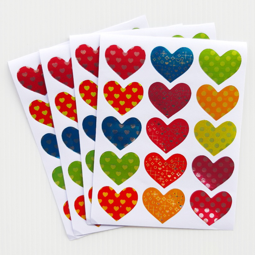 🔥พิเศษ 1 บาท🔥1 แผ่น 1 บาท สติ๊กเกอร์รูปหัวใจ🌹สติกเกอร์กาตูน✔️พร้อมส่ง เครื่องเขียน ราคาส่ง ตกแต่งDIY ของปัจฉิม วาเลนไทน์