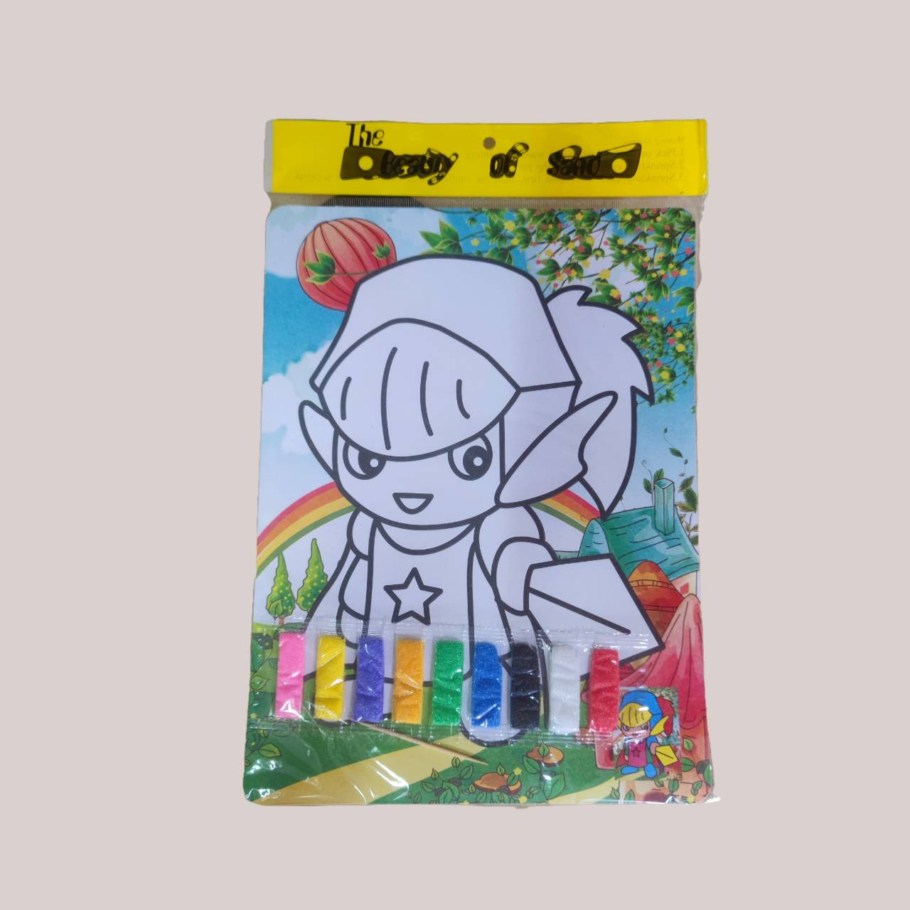 ทรายระบายสี แถมทรายระบายสี มี9สี ขนาด 27*20 ชิ้นละ 7 บาท ✔️พร้อมส่ง Ohwowshop เสริมทักษะ ชุดทรายระบายสี ระบายสีทราย