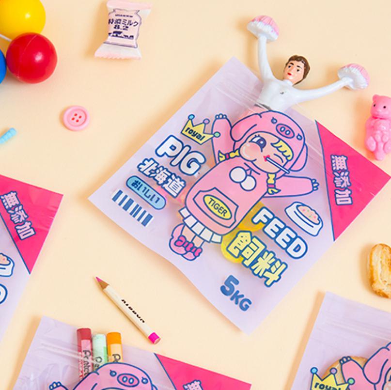 🌈ถุงเก็บอุปกรณ์ลายการ์ตูน 13.5x13.5 cm ชิ้นละ 2 บาท 📌เลือกแบบสินค้าได้ ✔️พร้อมส่ง Ohwowshop ถุง เก็บของ พลาสติก