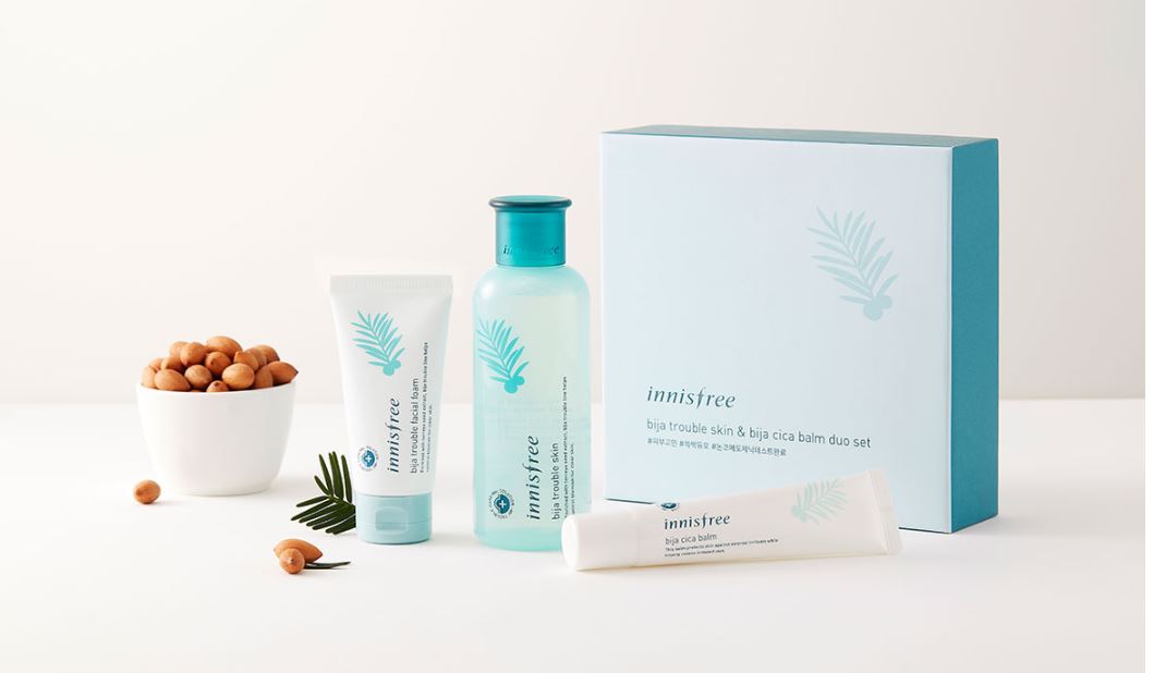 Innisfree Bija Trouble Skin & Bija Cica Balm Duo Set