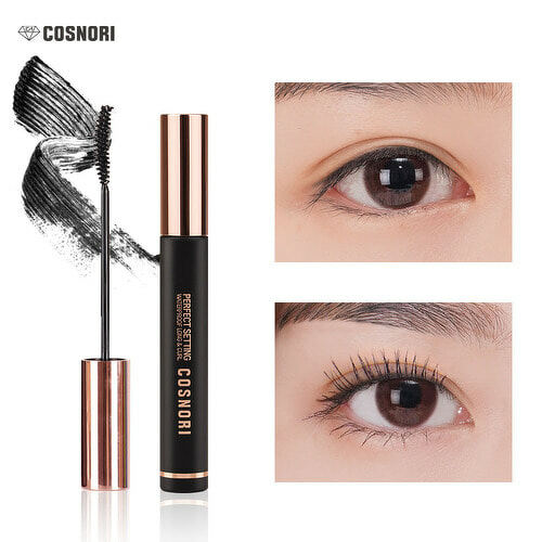 Cosnori Perfect Setting Mascara Waterproof 7 ml #ฝาชมพู Long and Curl