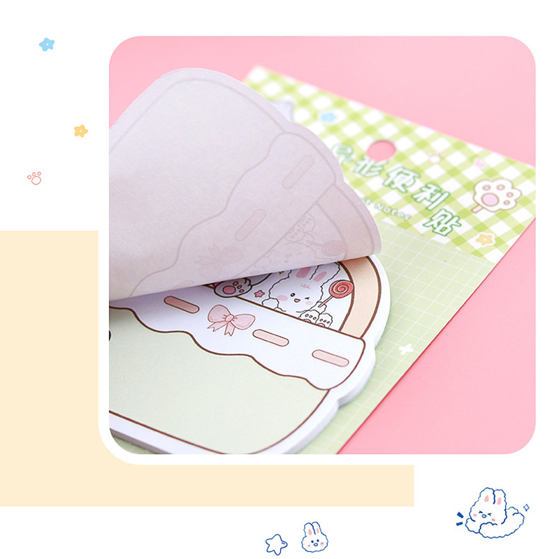 🌈กระดาษบันทึกข้อความ🌈Sticky Note สัตว์รูปทรงป้ายข้อความ 8x10cm 20แผ่น📌เลือกลาย ราคา 3 บาท✔️พร้อมส่ง Ohwowshop เครื่องเขียน โพสอิท สวยงาม ข้อความ