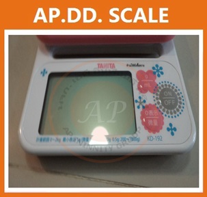 ตาชั่งดิจิตอล เครื่องชั่งดิจิตอล เครื่องชั่งอาหาร ระบบดิจิตอล รุ่น KD-192 ยี่ห้อ TANITA ประเทศญี่ปุ่น คุณภาพดี รับประกันนาน2ปี