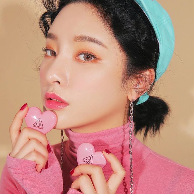 3CE Heart Pot Lip #Tinted Pink