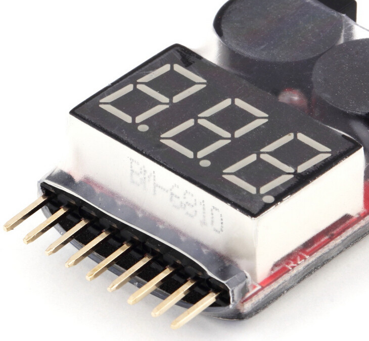 Li-po Battery Voltage Tester ( Buzzer Alarm | มีเสียงเตือน)
