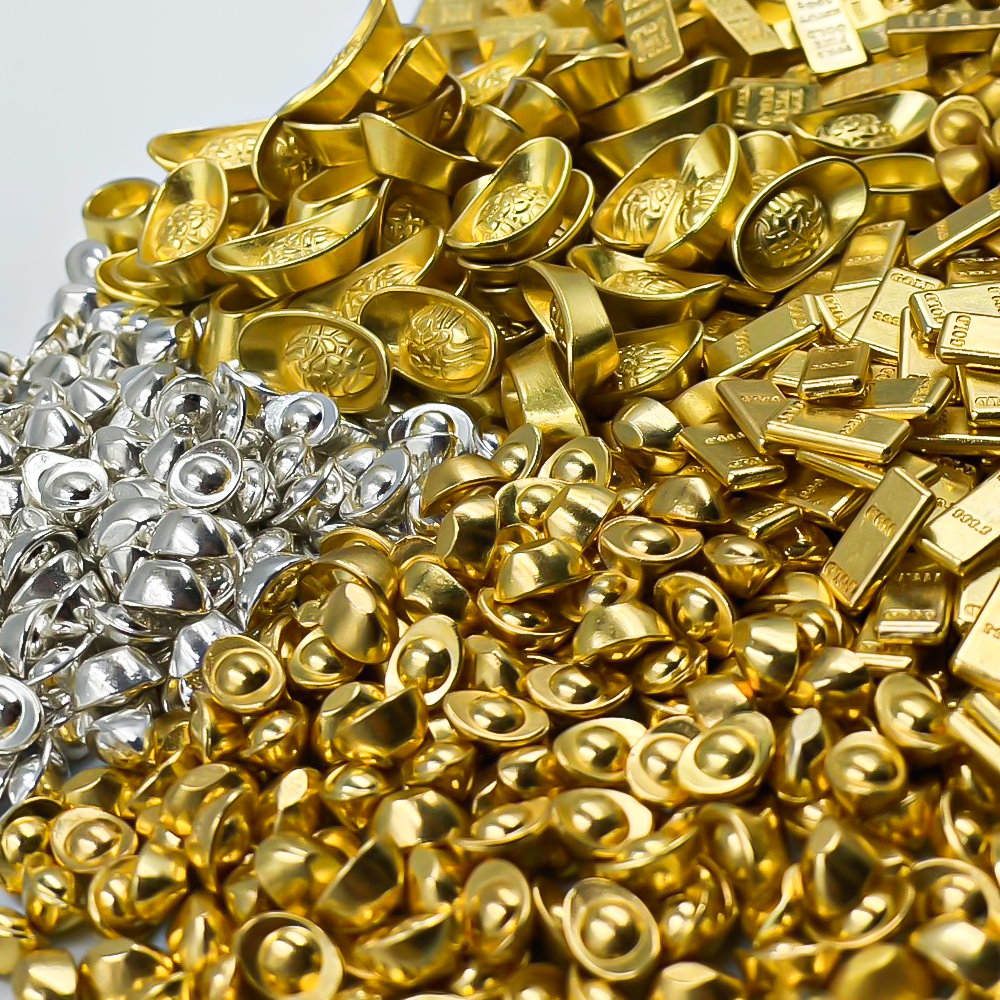 🧧🎉โมเดลก้อนทอง🎊ก้อนทองจิ๋ว ประดับตกแต่ง ก้อนทองแท่งจิ๋ว✅พร้อมส่งในไทย ก้อนทองโบราณ เสริมฮวยจุ้ย