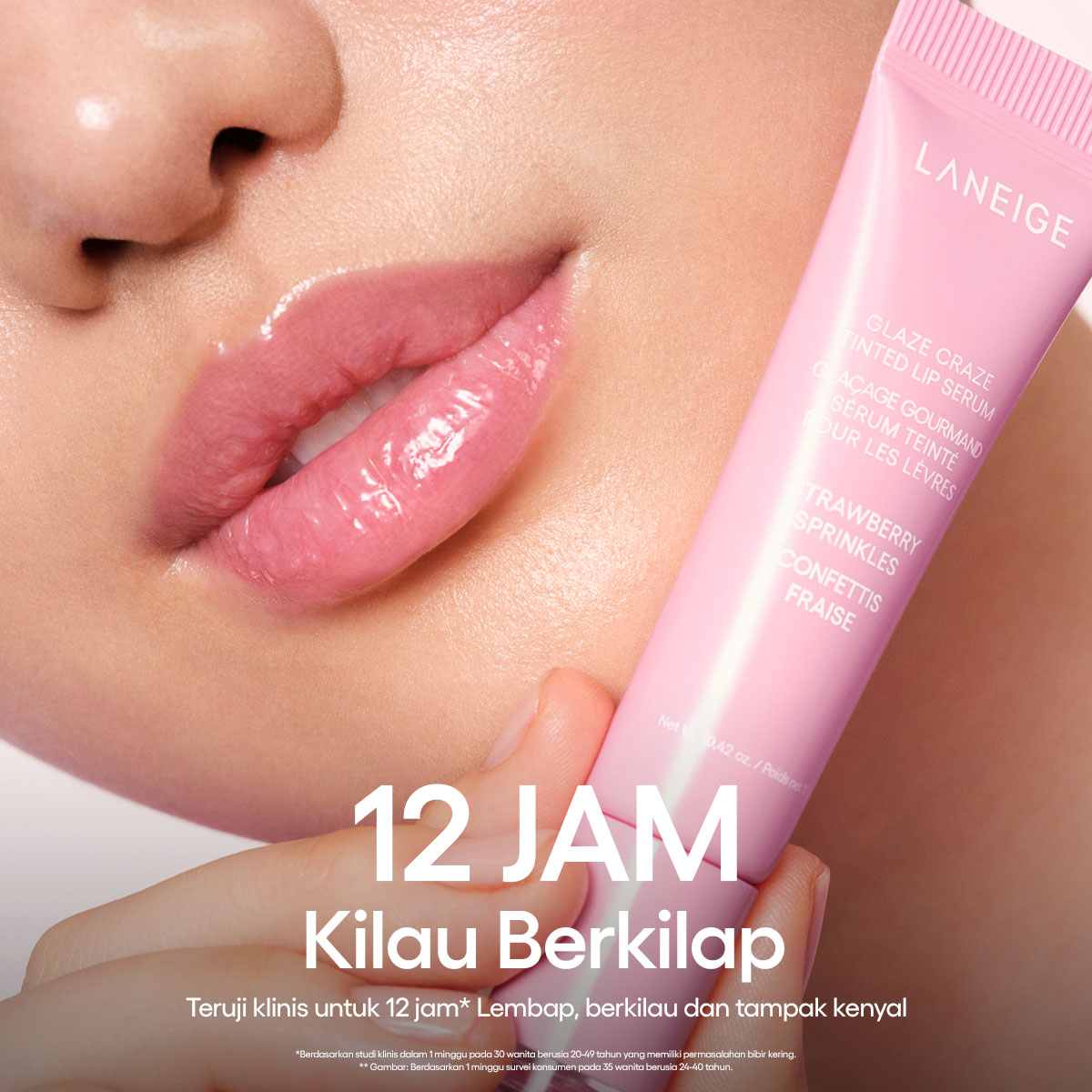 Laneige Glaze Craze Tinted Lip Serum 12 g. #Strawberry Sprinkles