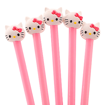 🔥ปากกาเจลคิตตี้ (Kitty) ( ไส้สีน้ำเงิน ) ด้ามละ 4 บาท