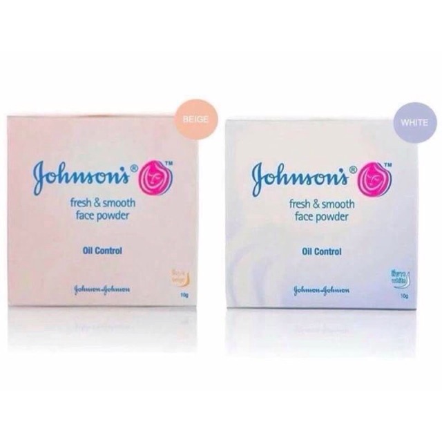 ๋Johnson's Fresh & Smooth Face Powder Oil Control 10 g. #White