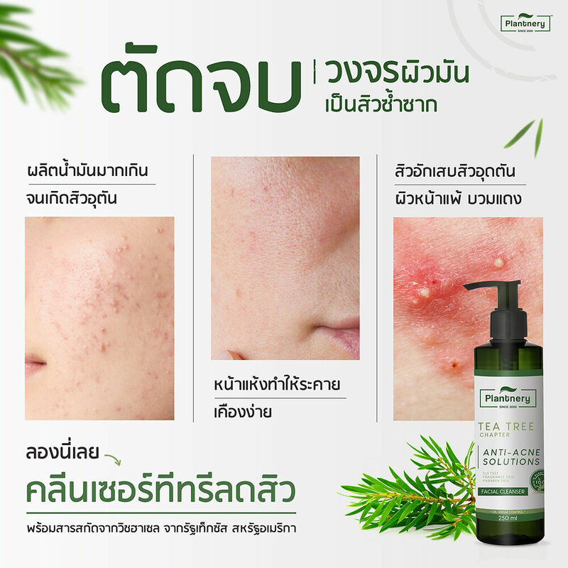 Plantnery Tea Tree Facial Cleanser 250 ml.