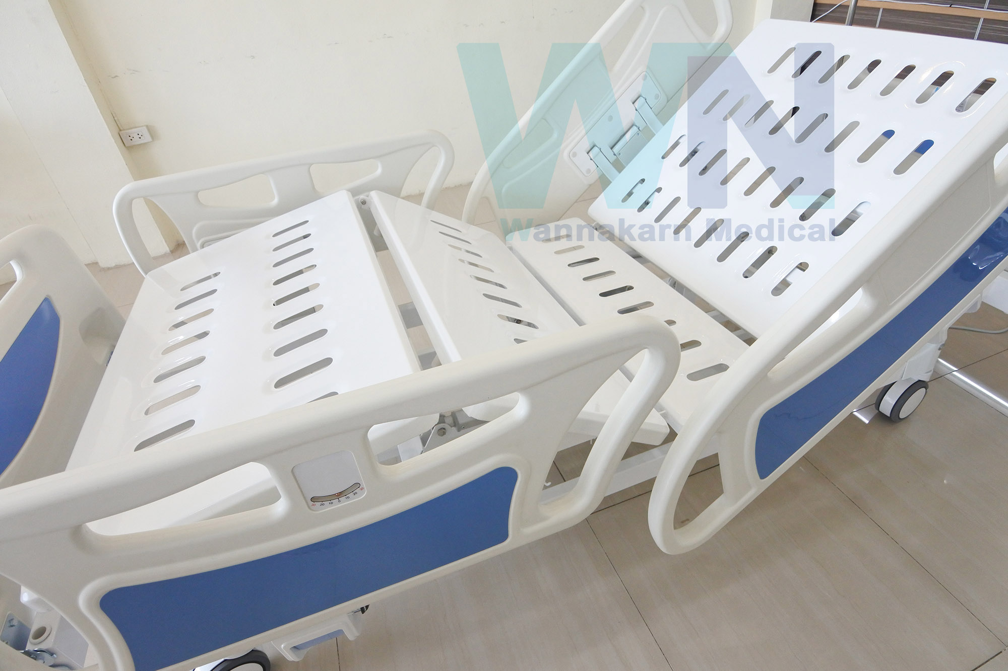 WN Electric Bed MODEL MK-C-06 เตียงผู้ป่วยปรับไฟฟ้า 3 Function ราวปีกนก พร้อมแบตเตอรี่