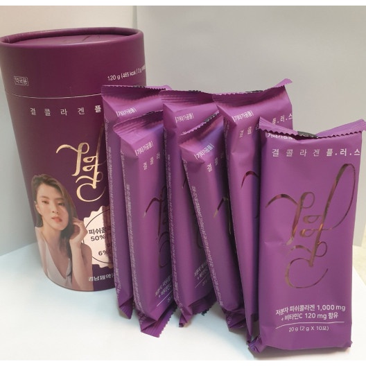 Lemona Gyeol Collagen 1000 mg.+ Vitamin C 120 mg. Blue Berry Flavor 60 ซอง