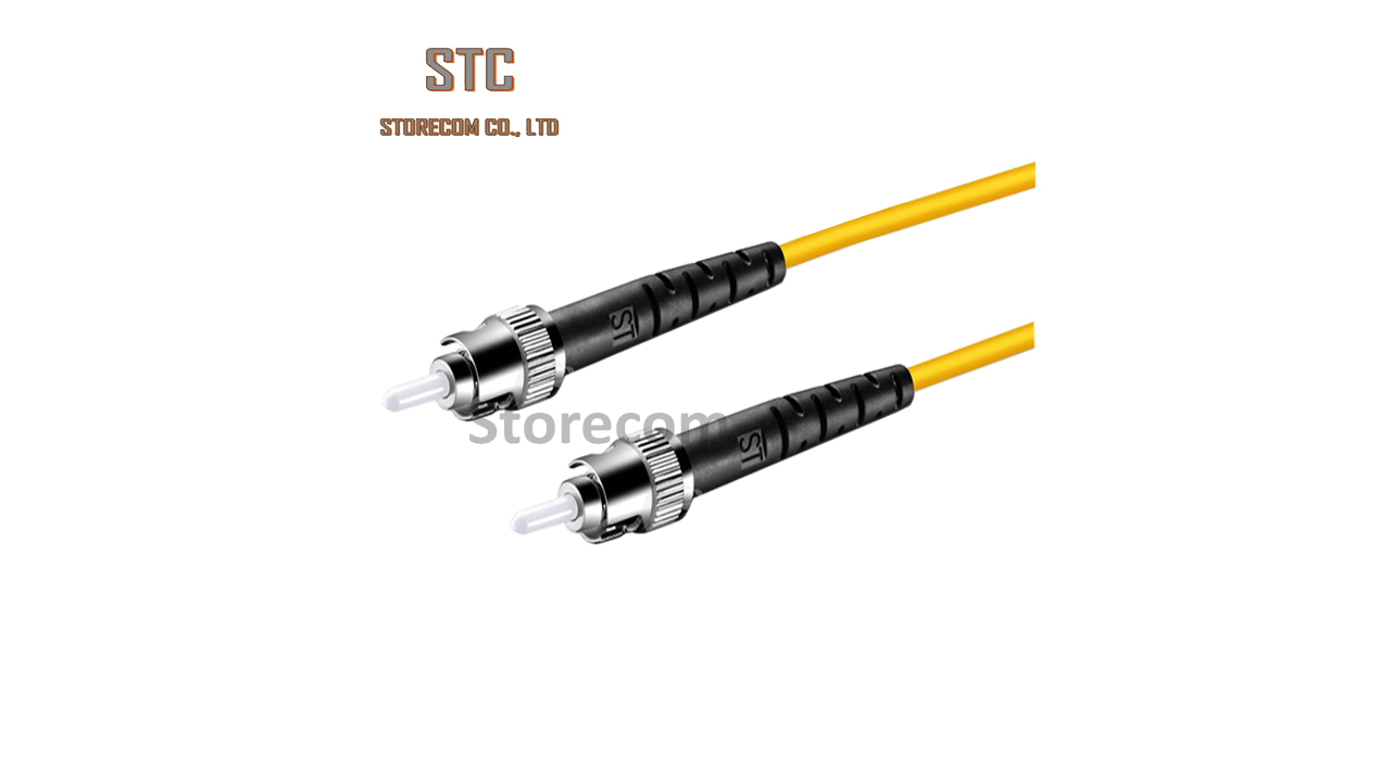 ST-ST Fiber optic patch cord SM, 9/125μm, Simplex 3.0 mm jacket LSZH