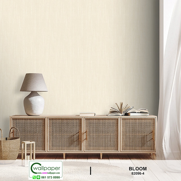 wallpaper ลายเรียบสีครีม No.82096-4