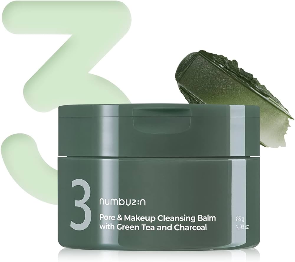 Nunbuzin No.3 Pore & Makeup Cleansing Balm With Green Tea and Charcoal 85 g.