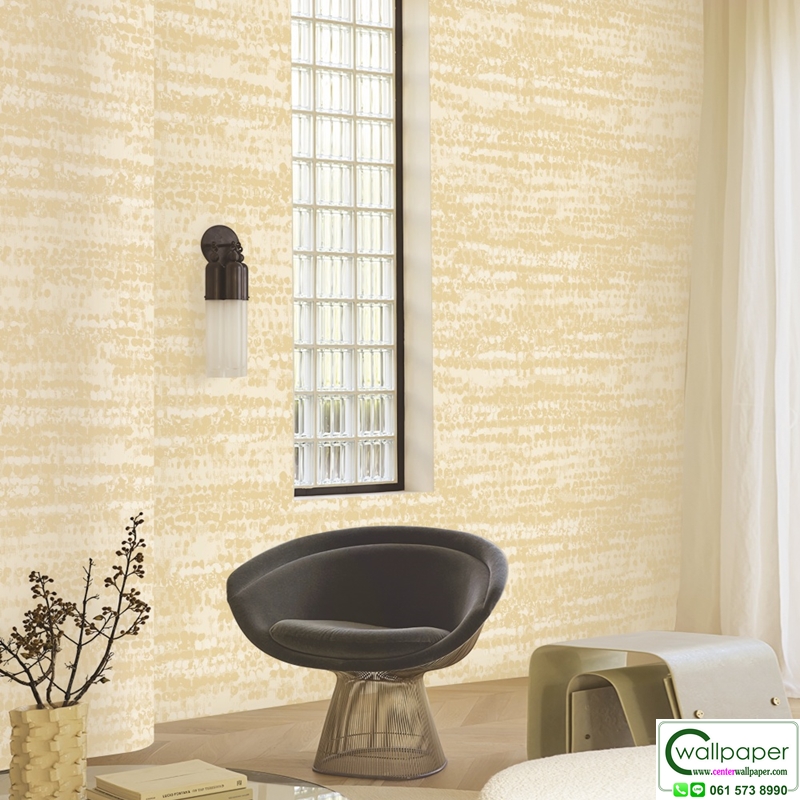 วอลเปเปอร์โมเดิร์น สีครีมทอง No.88670-2