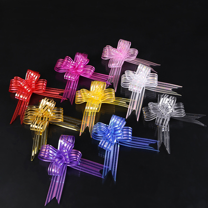 🎁โบว์รูด ริบบิ้นรูด🎀Large size🎉(เงาพิเศษ) 50mm📌สินค้าเลือกสี✔️พร้อมส่งในไทย โบว์ติดของขวัญ DIY