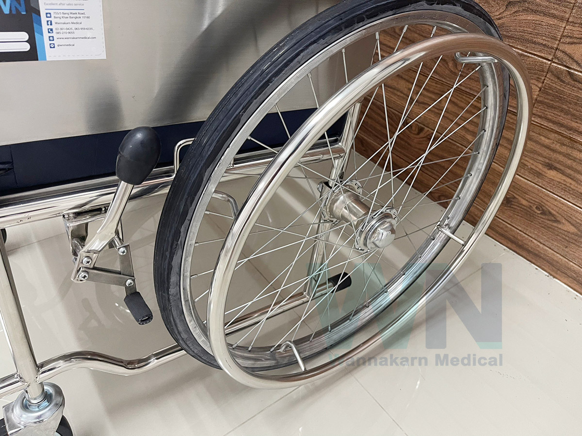 รถเข็นผู้ป่วย Wheelchair Stainless