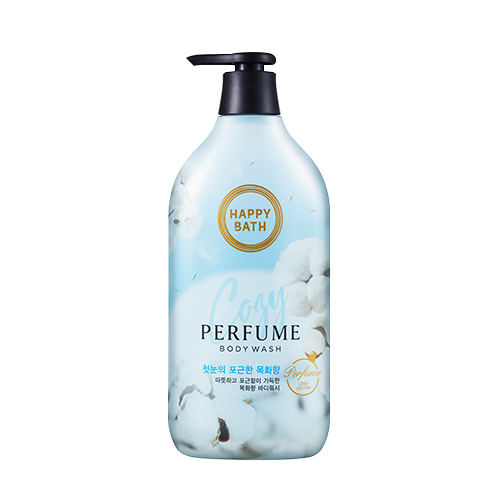 Happy Bath Perfume Body Wash 900 ml. #Cozy Cotton Flower