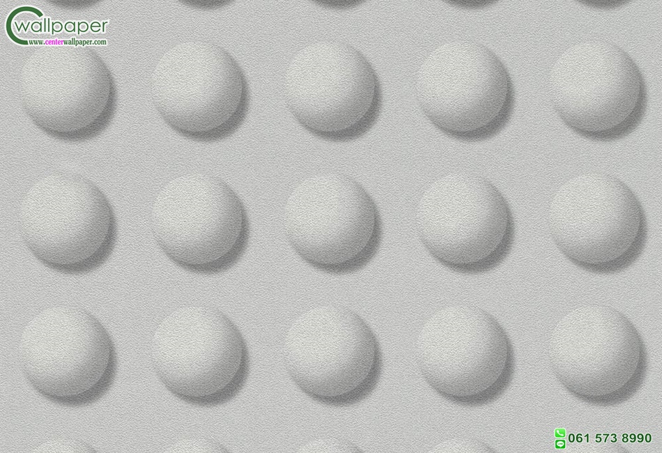 วอลเปเปอร์ติดผนังลายโมเดิร์นกราฟฟิค วงกลมสีเทา