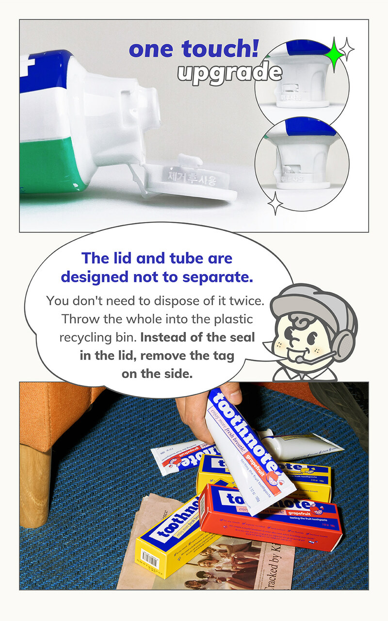 Toothnote Moisturizing Toothpaste 100 g. #Grapefruit